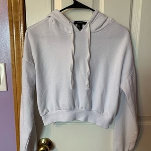 small Forever 21 white crop top
